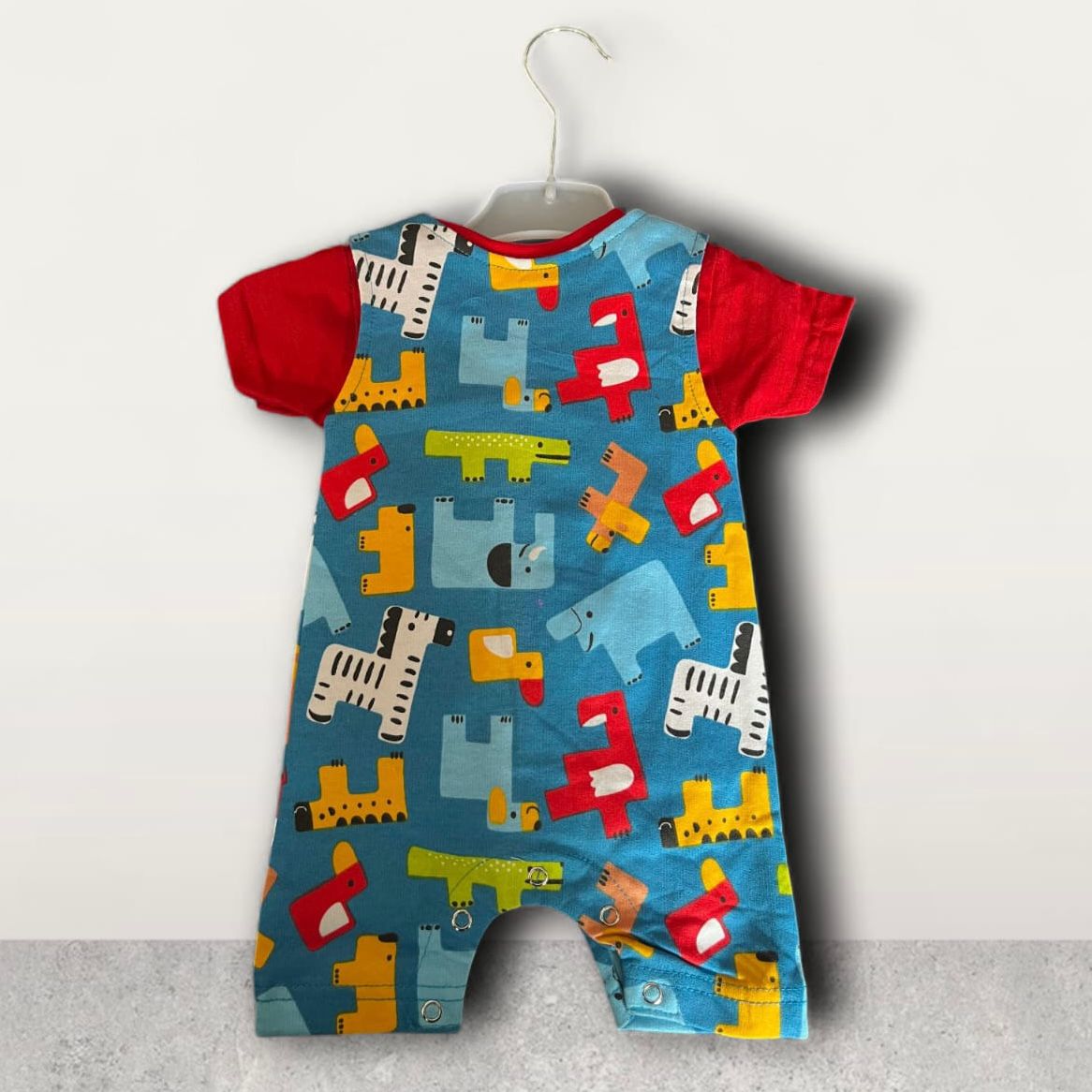 Cubtales Be Wild Printed Romper for Boys