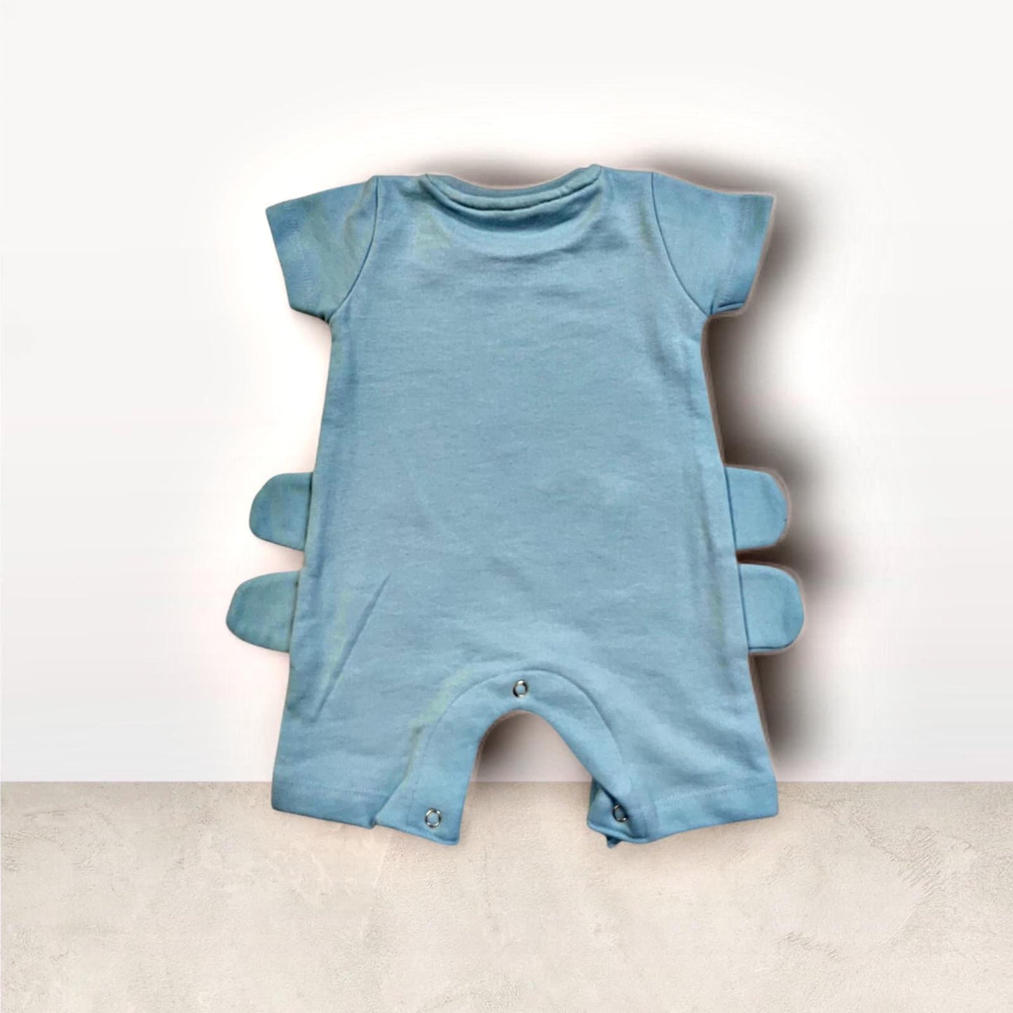 Cubtales Boys Blue Duck Face Cotton Romper for Baby Boys