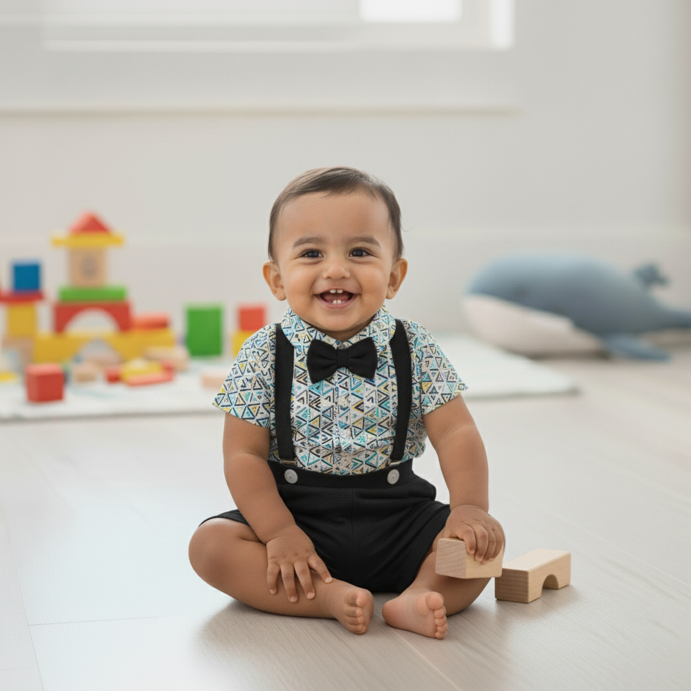 Classic Baby Romper – Soft Cotton Everyday Comfort for Newborns & Toddlers