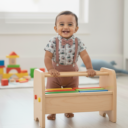 Cotton Baby Romper with All-Over Camera Print – For Little Explorers