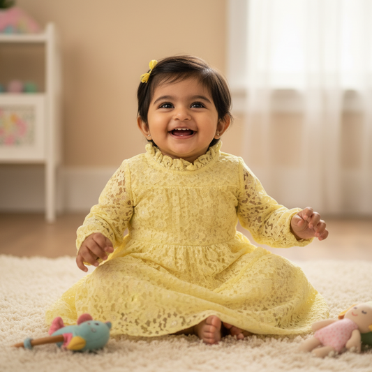 Cubtales Sunshine Lace Dress for Girls