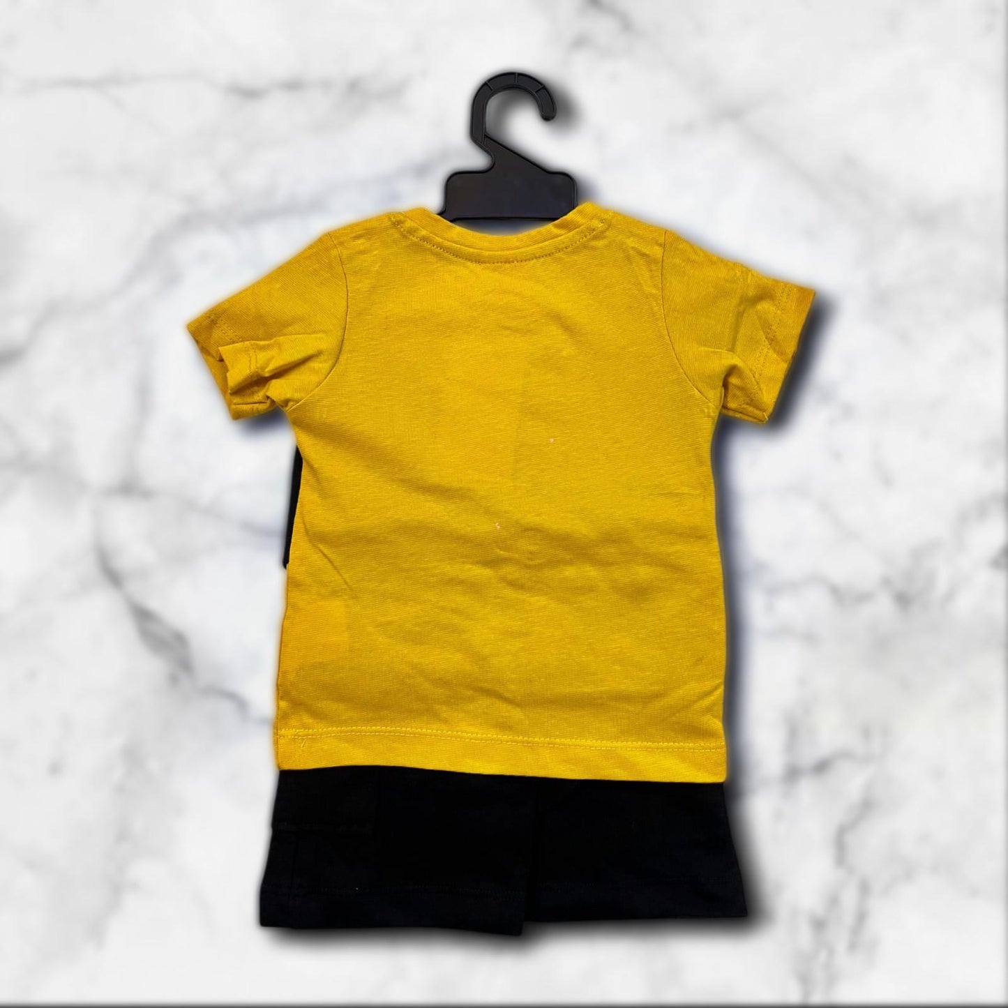 Cubtales Toddler Formal T-Shirt & Shorts Set – Yellow & Black