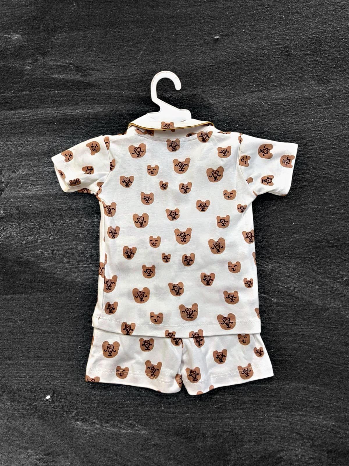 Girls Co-ord Set in Animal Cotton – Heart Motif | Cubtales