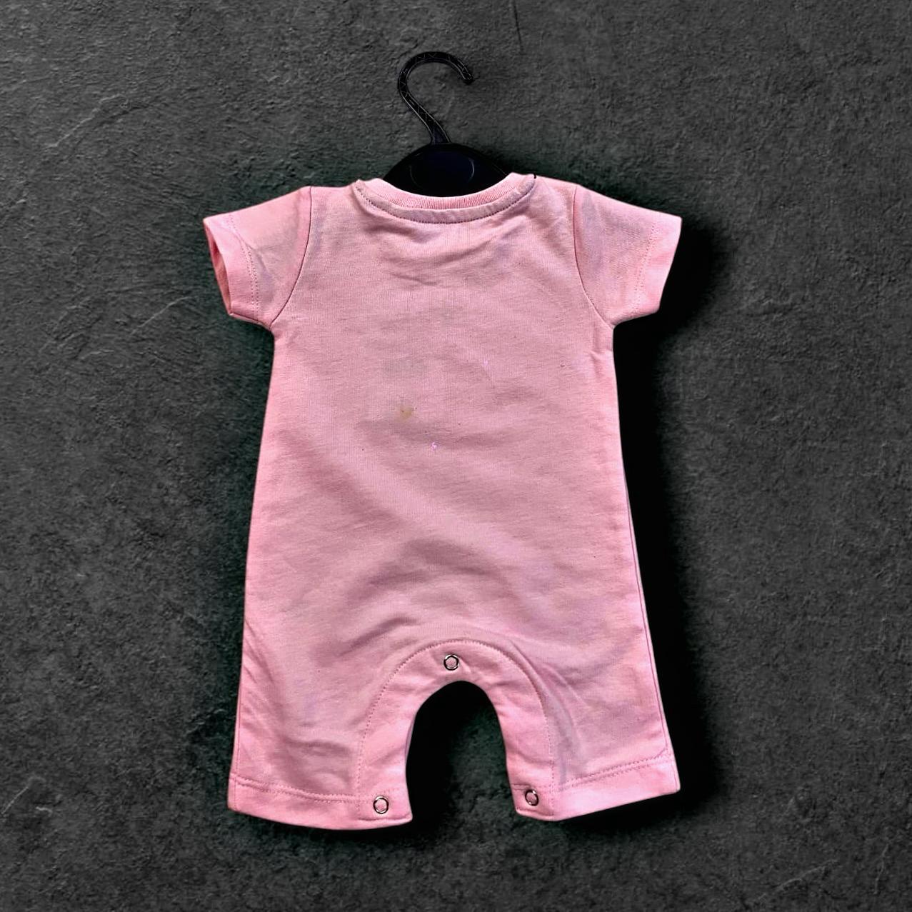 Cubtales Bunny Print Cotton Footie Jumpsuit for Baby Girls & Toddlers